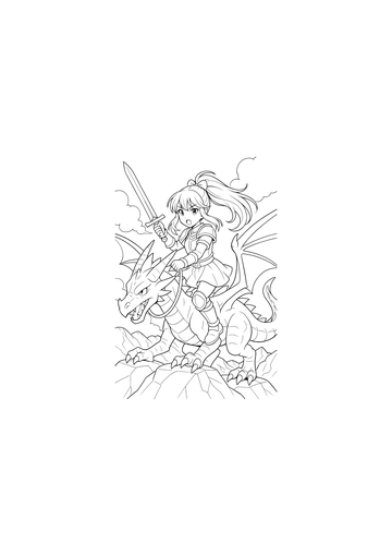 Kidz Fantasy – Girl on Dragon